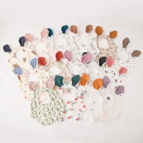 Baby Bib Set Supplier - Custom 100% Cotton Bandana Drool Bibs