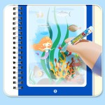 水画书工厂-魔法可重复使用绘画书带贴纸