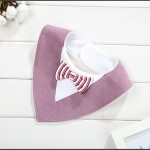 儿童围嘴工厂-棉质防水绅士领带毛巾