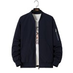 男士棒球夹克供应商-春秋薄款拉链外套