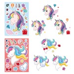 独角兽拼图生产厂家-可定制变脸贴纸玩具