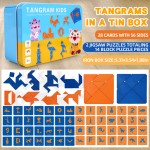 七巧板拼图工厂-木质字母数字拼图玩具