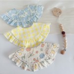 婴儿口水巾工厂-夏季纱软蕾丝360度围嘴