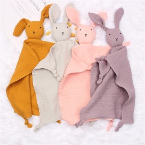 Muslin Towel Supplier - Double Layer Smoothing Teether Blanket