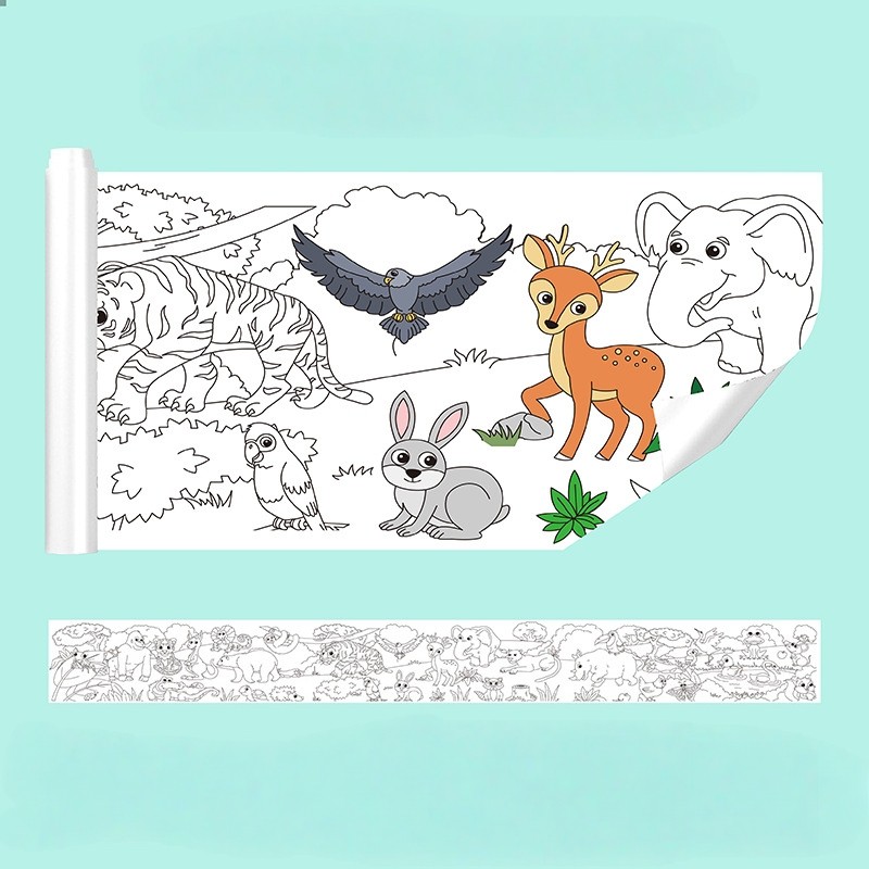 绘画纸卷供应商-3米儿童涂鸦卷纸