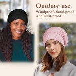 睡眠头巾生产厂家-双层男女通用睡帽