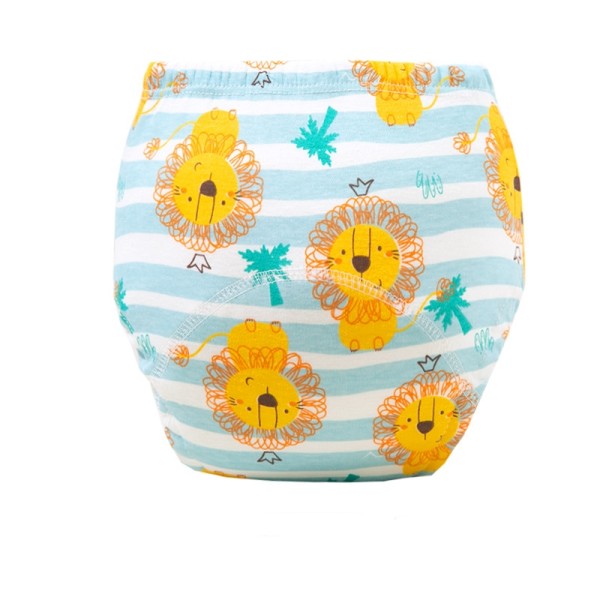 训练裤生产厂家-卡通印花棉质尿布裤