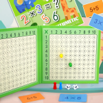 数学教具生产厂家-木质磁性乘法拼图