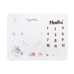 成长里程碑毯供应商-可定制新生儿绒毯