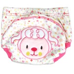 弹性尿布裤生产厂家-可爱动物刺绣棉质裤