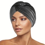 女士头带供应商-纯色天鹅绒扭转头巾帽