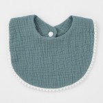 三角围嘴工厂-U型棉纱流口水围嘴