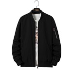 男士棒球夹克供应商-春秋薄款拉链外套