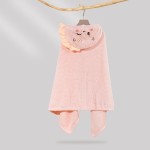 婴儿浴巾工厂-卡通动物连帽柔软毛巾