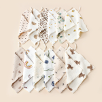 棉纱毛巾生产厂家-双层印花棉质婴儿毛巾