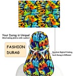 男士头巾生产厂家-复古涂鸦印花海盗帽