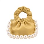 迷你肩包工厂-珍珠链斜跨女孩手袋