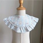 婴儿口水巾工厂-夏季纱软蕾丝360度围嘴