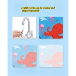 水画书工厂-魔法可重复使用绘画书带贴纸