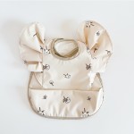 婴儿喂养围嘴生产厂家-防水卡通天使翅膀围嘴