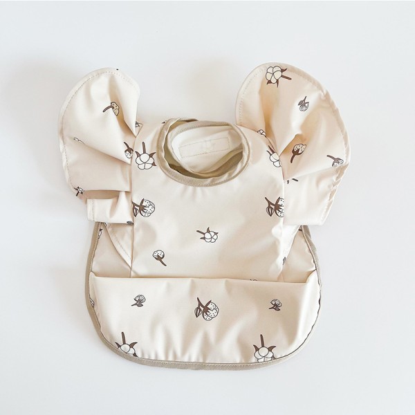 婴儿喂养围嘴生产厂家-防水卡通天使翅膀围嘴