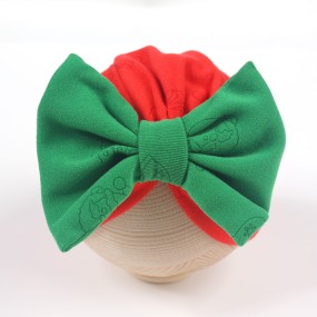 婴儿发夹工厂-春夏男女通用大蝴蝶结户外新生儿头巾