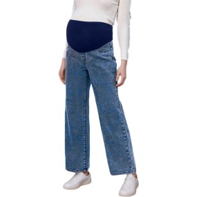 Maternity Pants Manufacturer - Straight Leg Jeans Belly Support Trousers Casual Wear