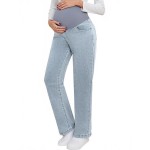 夏季孕妇短裤供应商-高腰复古破洞牛仔裤弹力腰