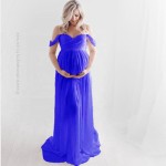 孕妇摄影裙供应商-飘尾蕾丝长裙摄影裙