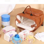 旅行尿布包工厂-便携婴儿床妈妈背包配玩具网