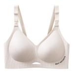 护理文胸工厂-纯色易开前襟透气有钢圈文胸