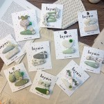 女孩发夹供应商-批发红色矩形水滴形状金属发夹