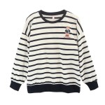 孕妇连帽衫供应商-条纹舒适哺乳上衣