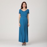 孕妇长裙厂家-拉链哺乳派对裙柔软面料