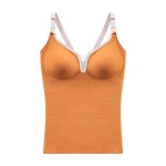 冬季孕妇吊带衫厂家-丝绒V领修身背心哺乳棉质上衣