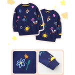 女孩连衣裙供应商-万圣节花卉贴布儿童裙