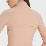 女士瑜伽上衣供应商-透气网眼速干吸湿健身上衣