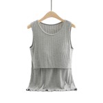 可定制孕妇背心工厂-Logo舒适哺乳背心吊带衫服装