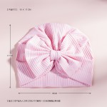 可爱婴儿帽厂家-蝴蝶结纯色头巾柔软婴儿帽发带