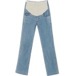 孕妇裤供应商-薄天丝休闲牛仔裤宽松阔腿孕妇服装