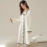 孕妇睡衣套装供应商-100%棉短袖哺乳家居服