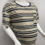 哺乳上衣供应商-棉质口袋短袖哺乳服装