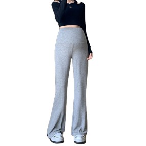 Spring Summer Maternity Pants Manufacturer - Draped High Waist Belly Support Wide Leg