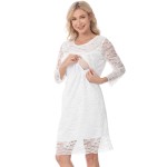 孕妇连衣裙厂家-批发蕾丝哺乳裙加大码