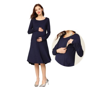 孕妇连衣裙厂家-宽松设计大码哺乳服装