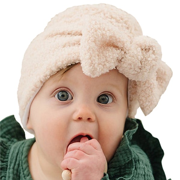 印度婴儿帽供应商-双层蝴蝶结轮胎帽烫金星星