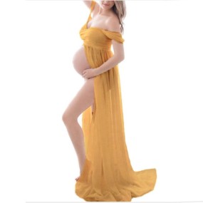 Pregnant Photography Dress Supplier - Floating Tail Lace Maxi Photo Shooting Dress
