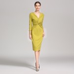 春秋孕妇连衣裙厂家-七分袖V领哺乳裙