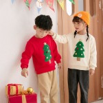 新生儿婴儿服装供应商-长袖幼儿圣诞4件套服装套装连体衣