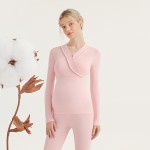 孕妇睡衣厂家-交叉哺乳开襟上衣可调裤子